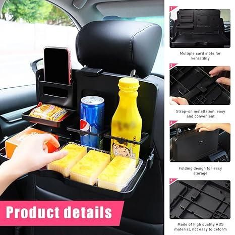 TravelEase™ Car Travel Foldable Dining Food Tray