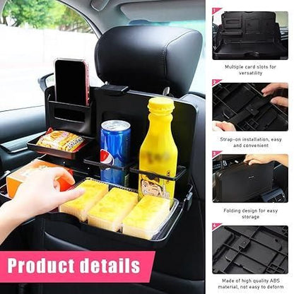 TravelEase™ Car Travel Foldable Dining Food Tray