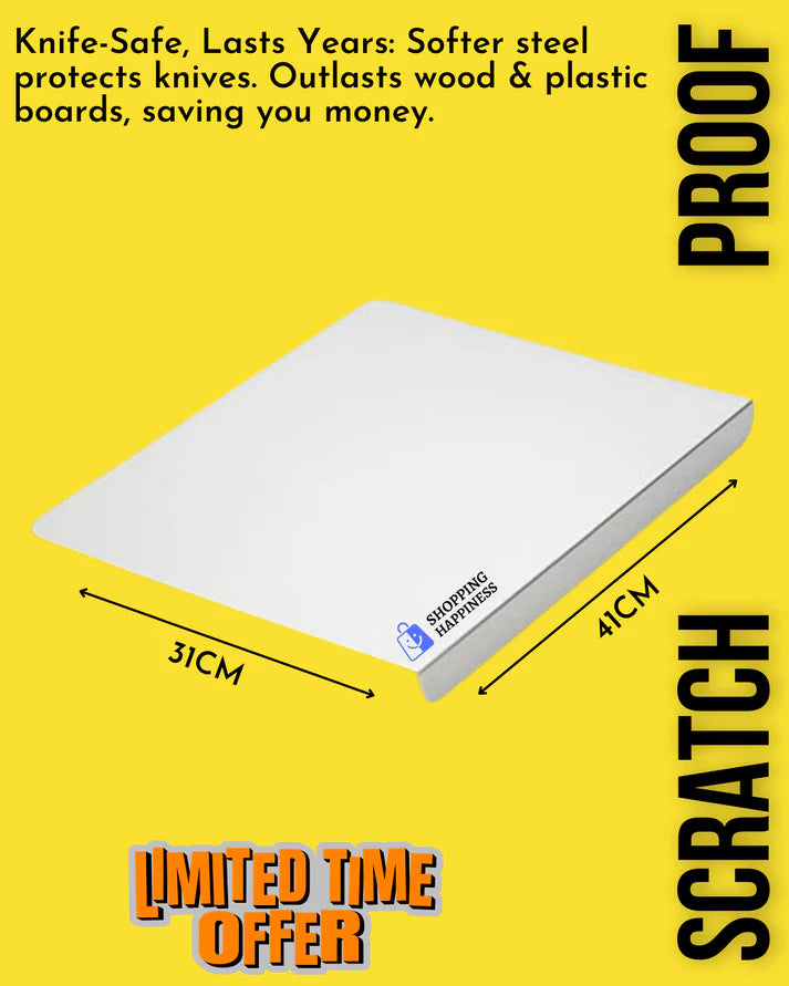 SteelSlice™ Stainless Steel Cutting Board