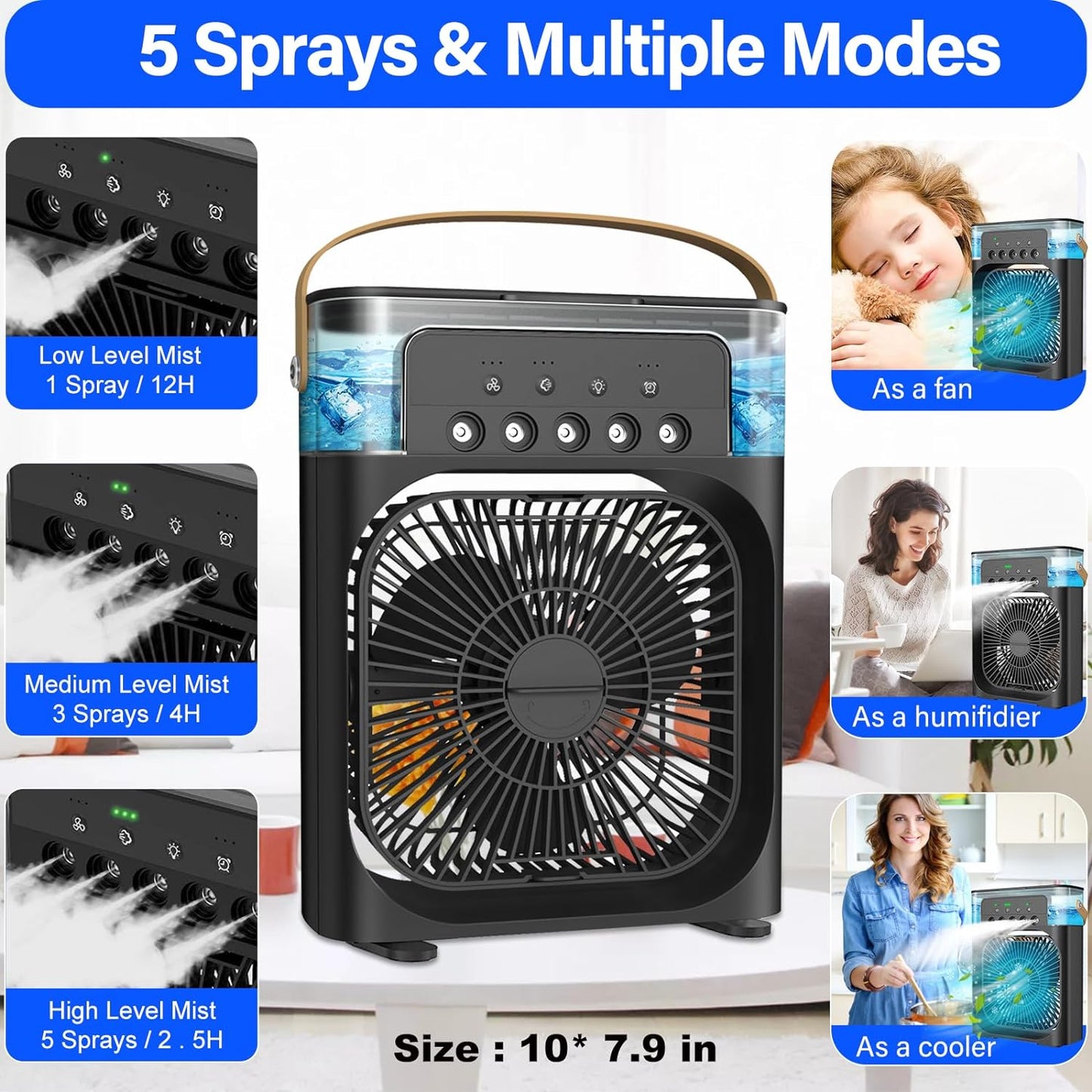 Portable Air Conditioner Fan Mini Air Cooler