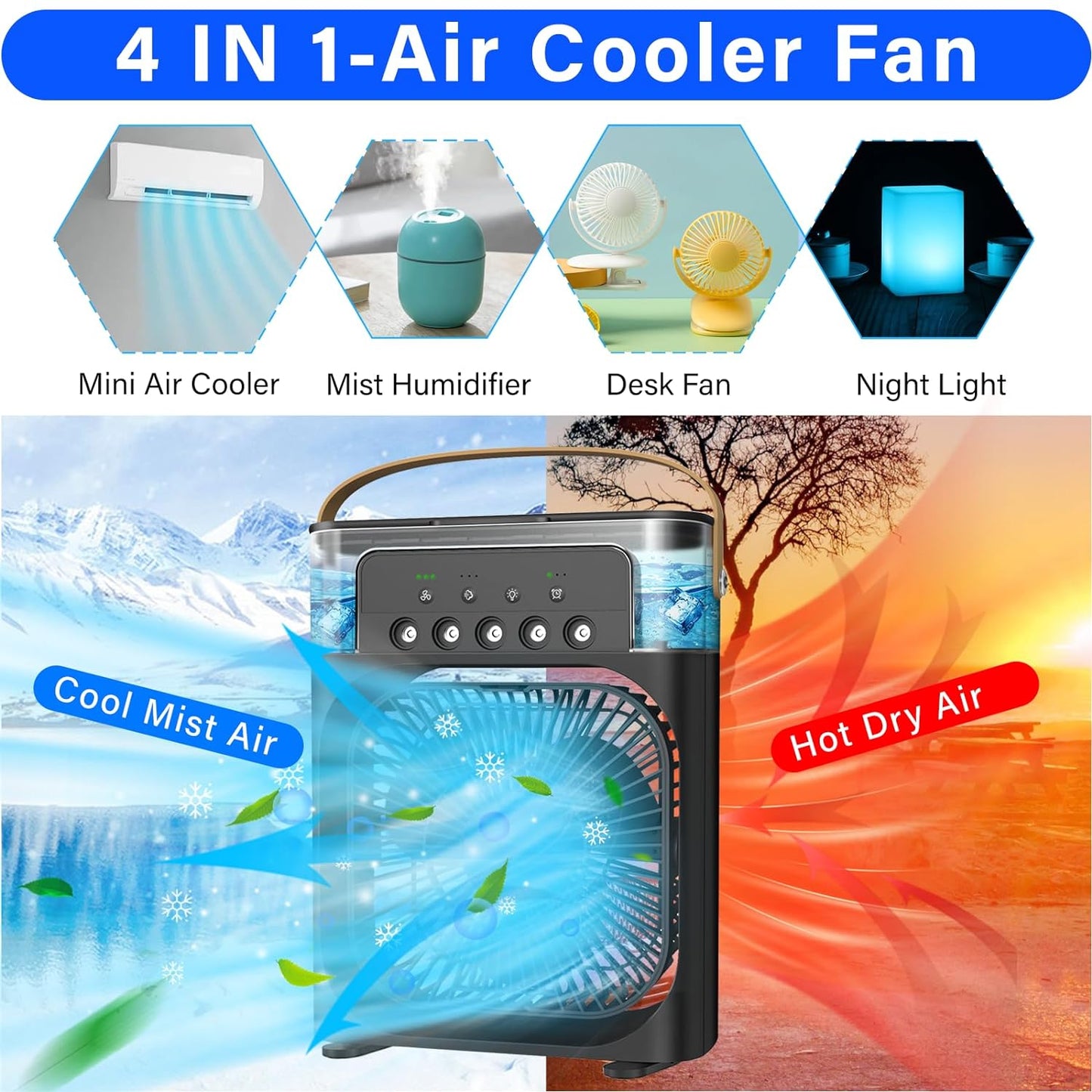 Portable Air Conditioner Fan Mini Air Cooler