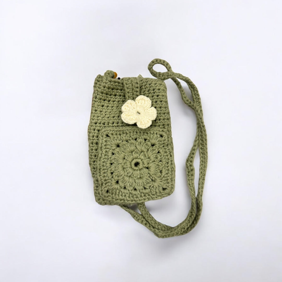 Mobile Sling Bag For Women Side Shoulder Small Crossbody Bag Phone Bag for Women Cell Phone Purse Handmade Cotton Fabric